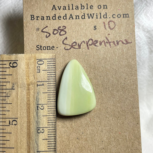Serpentine - Cabochon - S08 B8D79F44-158B-4D31-B0FA-98D29CBB227F Brandedandwild.com