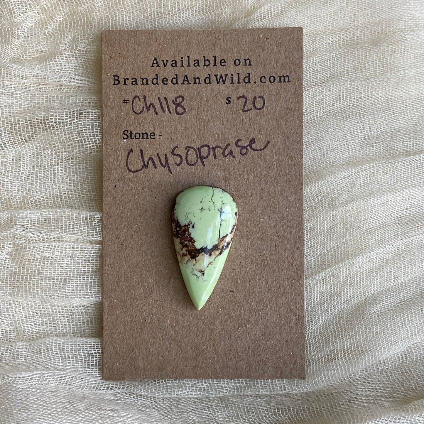 Chrysoprase Cabochon - Ch118