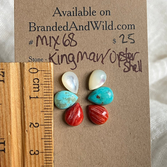 Oyster Shell Mix Cabochon - MIX68 B921B2FD-4CE0-4653-83B6-65A9E21F1D3E Brandedandwild.com