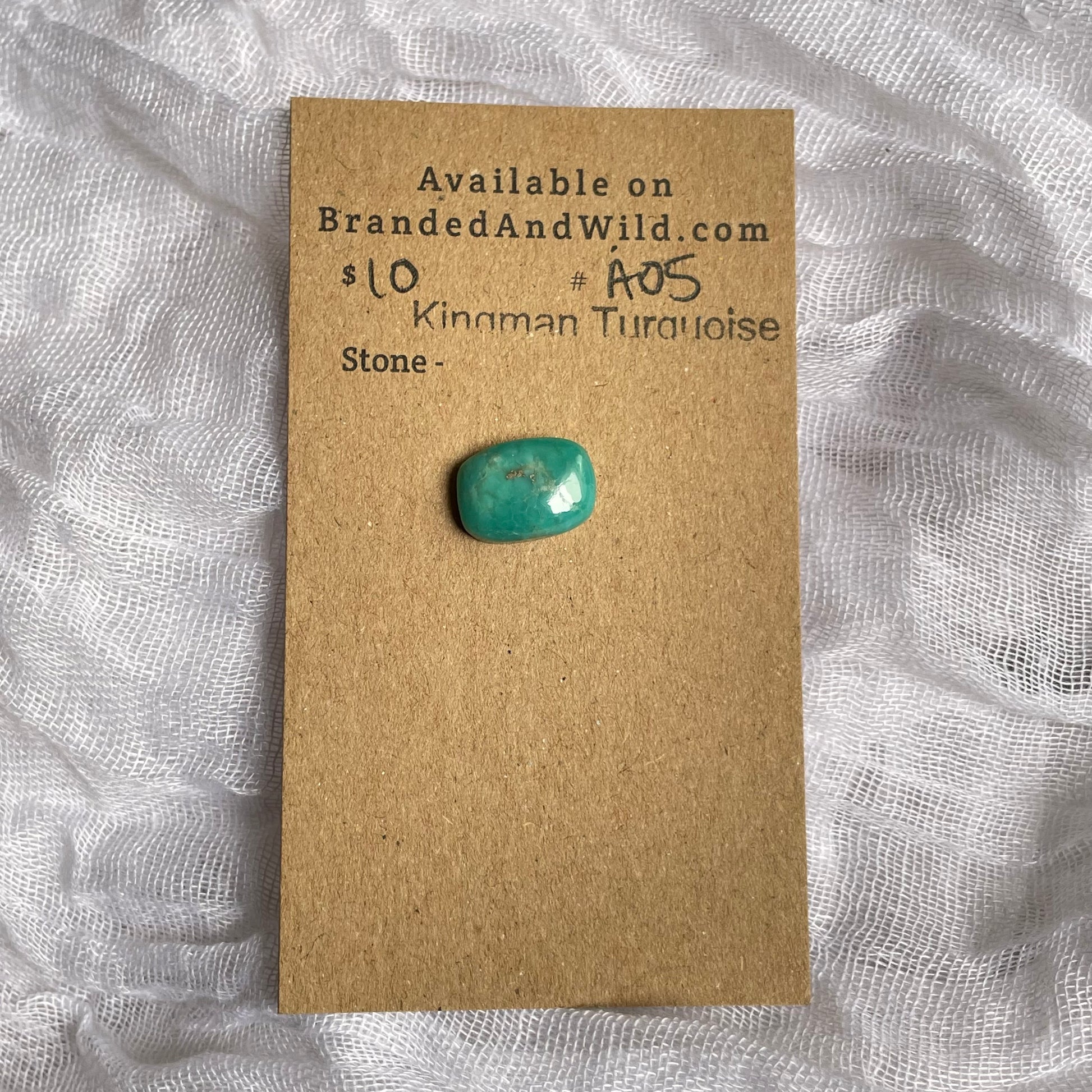 Kingman Turquoise Cabochon - KT05 B9273986-779F-4757-BF24-9053AC9EE228 Brandedandwild.com