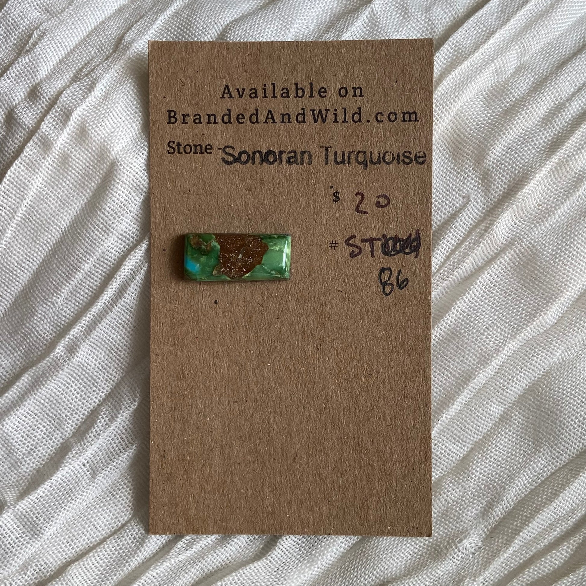 Sonoran Turquoise Cabochon - ST86 B97081C9-5DA4-499A-BB06-361DBA228943 Brandedandwild.com