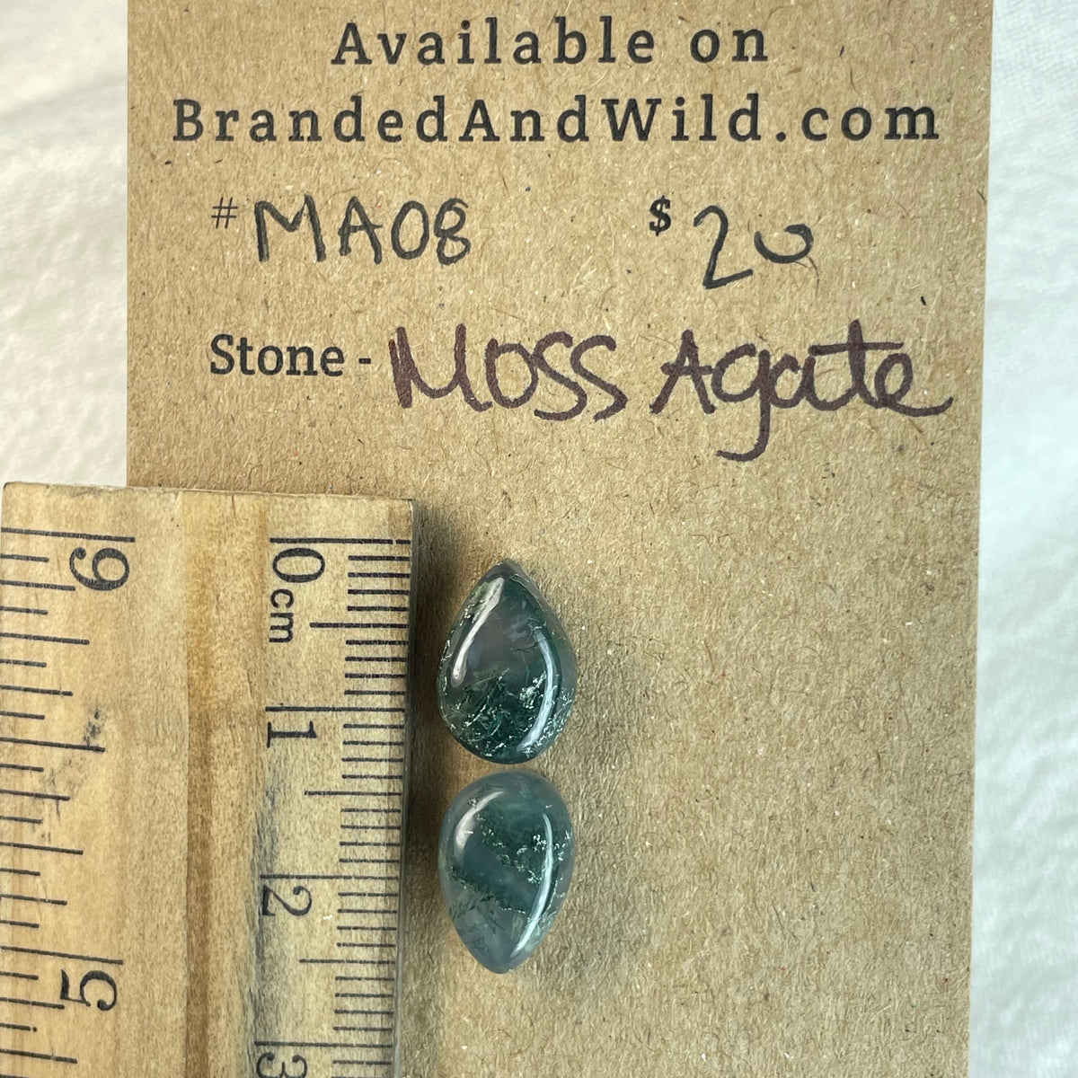 Moss Agate Cabochon - MA08 B98C9D02-1596-43BA-A8A9-01EC2F73BDD5 Brandedandwild.com