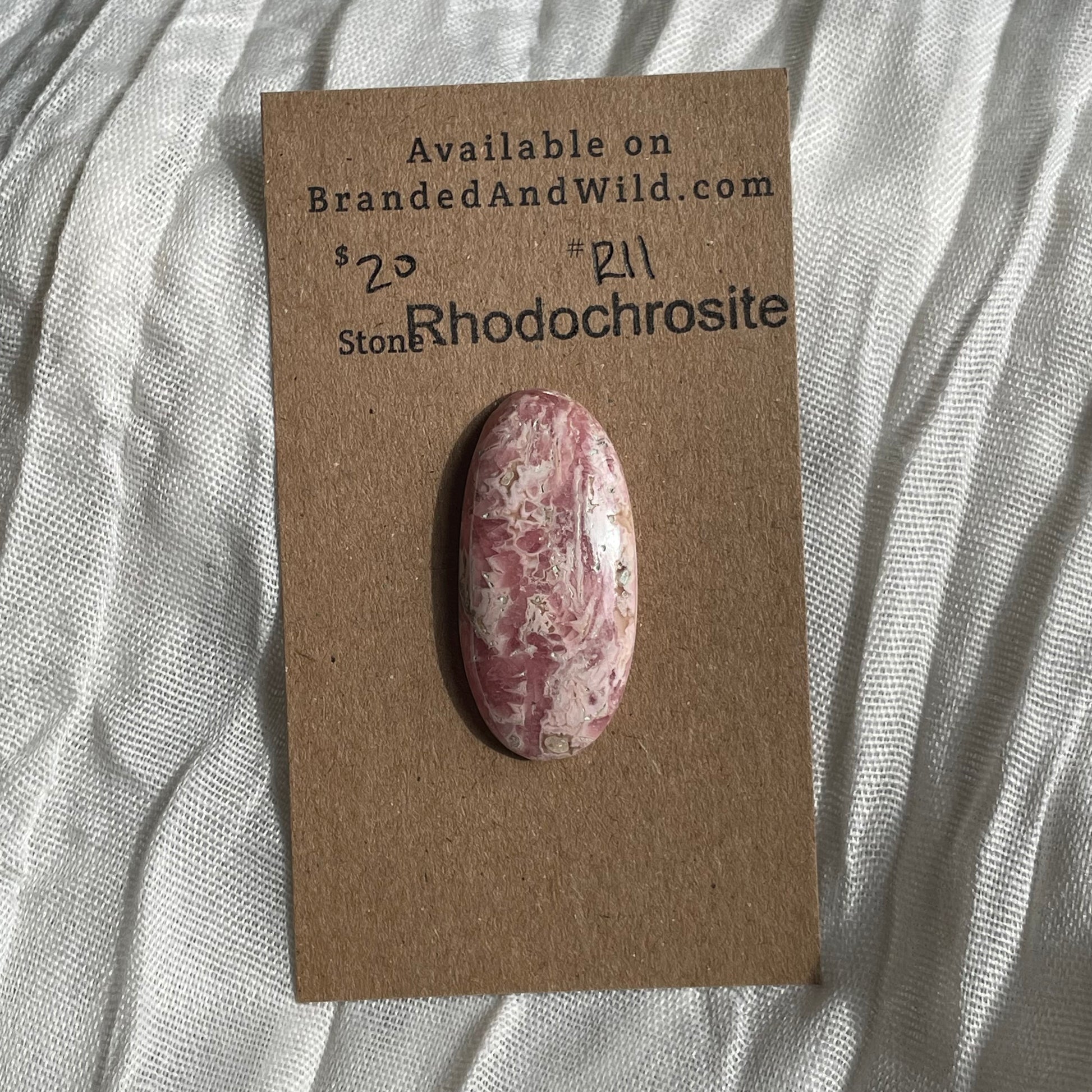 Rhodochrosite Cabochon - R11 B9937163-FF16-473B-908C-7167BBAEB598 Brandedandwild.com