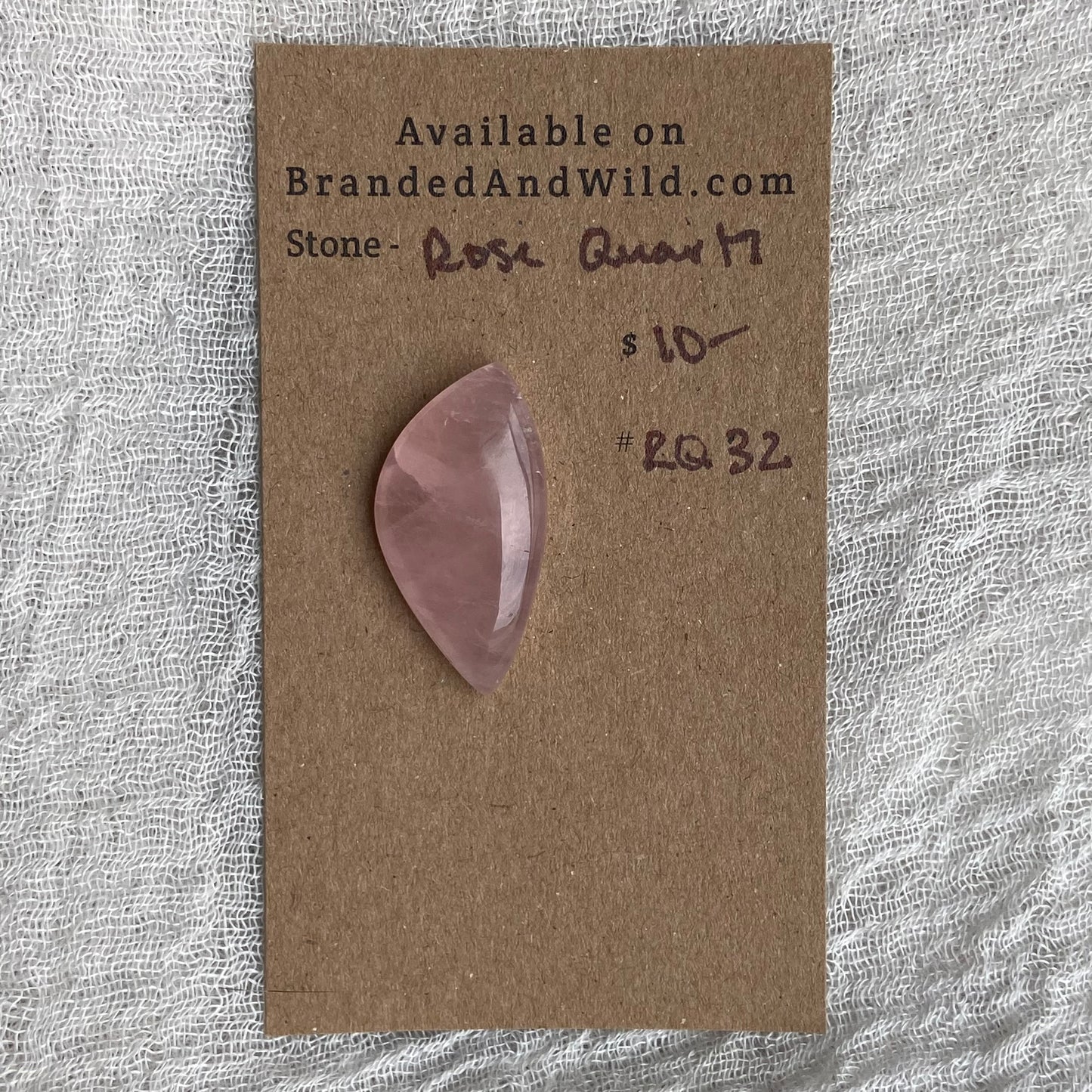 Rose Quartz Cabochon - RQ32
