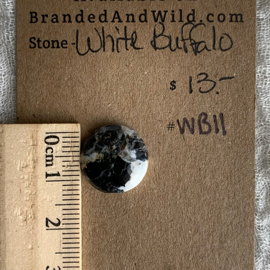 White Buffalo Cabochon - WB11
