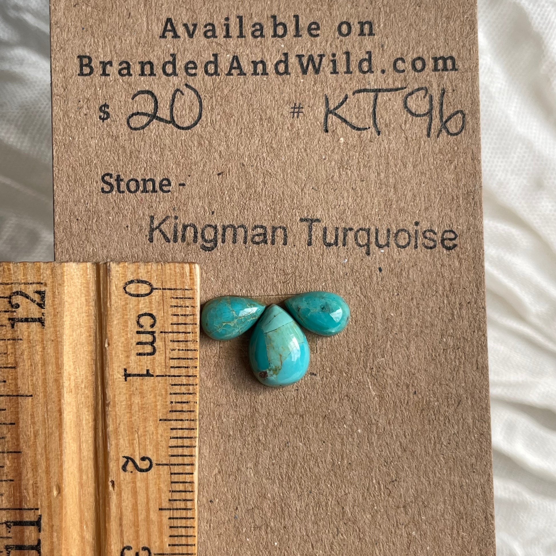 Kingman Turquoise Cabochon - KT96 B9FA8B88-551F-4695-8E05-B31398FD68DC Brandedandwild.com