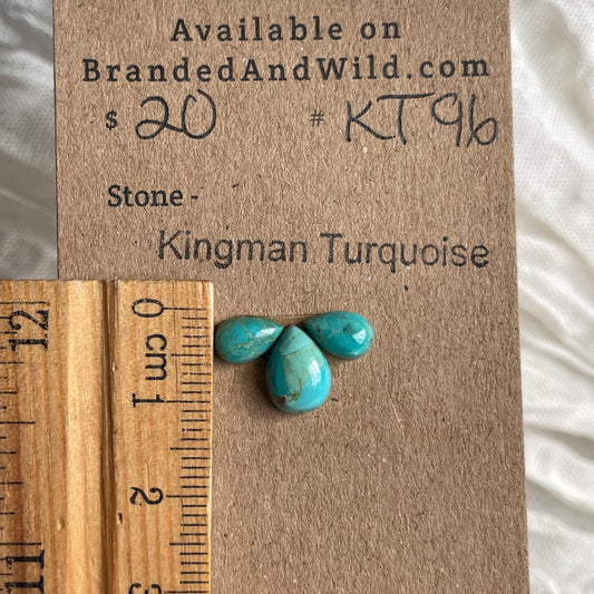 Kingman Turquoise Cabochon - KT96 B9FA8B88-551F-4695-8E05-B31398FD68DC Brandedandwild.com