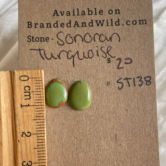 Sonoran Turquoise Cabochon - ST138 BA28A48A-00B5-4A39-8A09-C1B71C77EEAD Brandedandwild.com