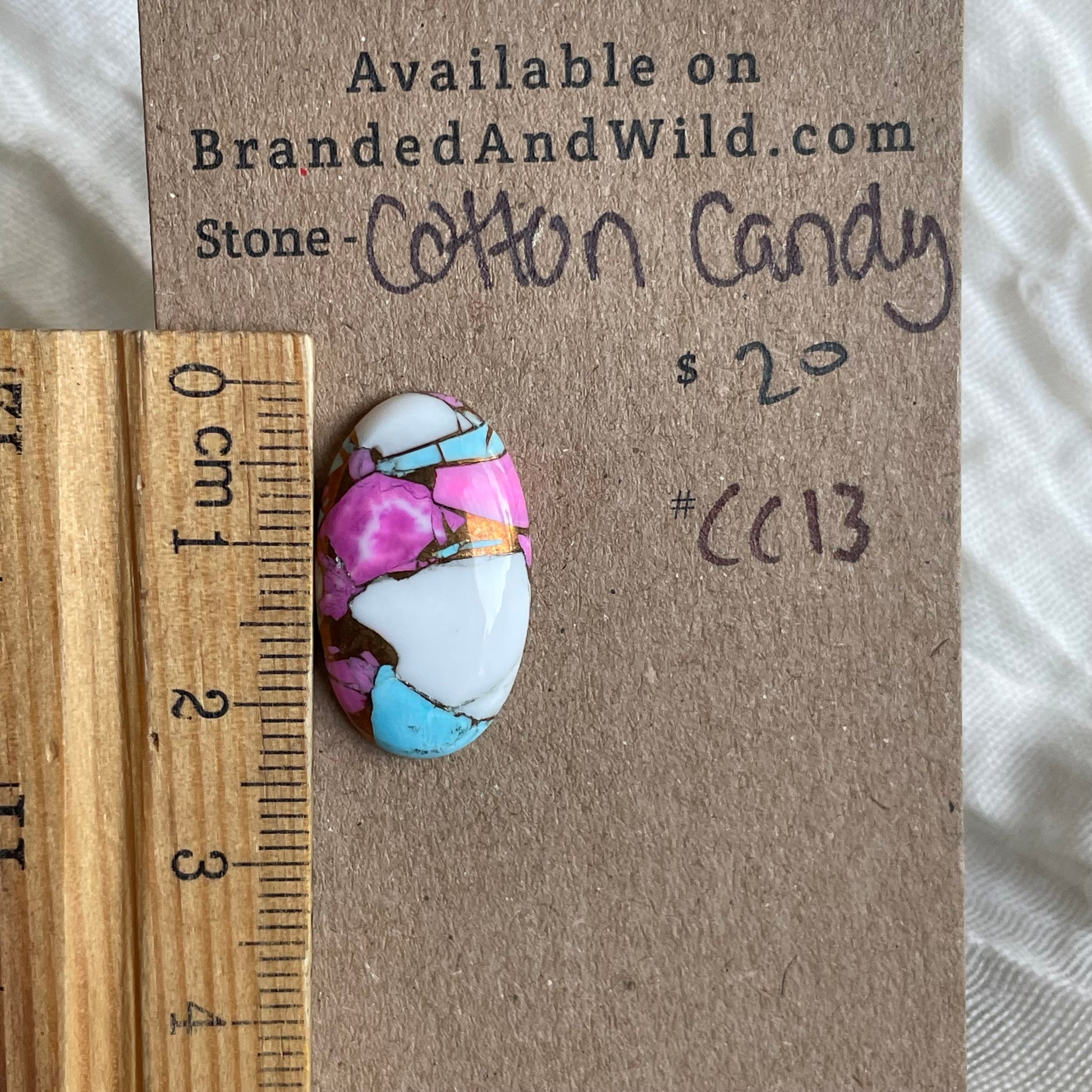 Cotton Candy Cabochon - CC13 BA2E2D87-1FB9-44BD-99FE-8DD0C039B37D Brandedandwild.com