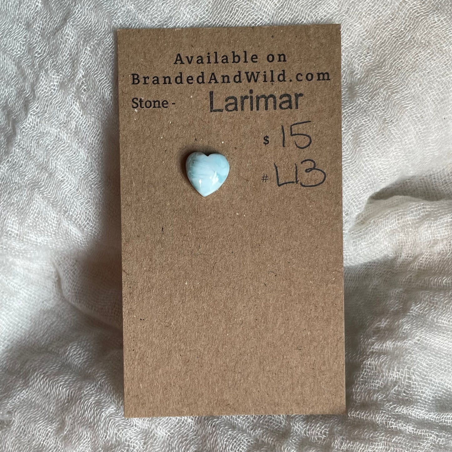 Larimar Cabochon - L13 BA2FB5F7-5422-41C2-9880-7E912CF5B523 Brandedandwild.com