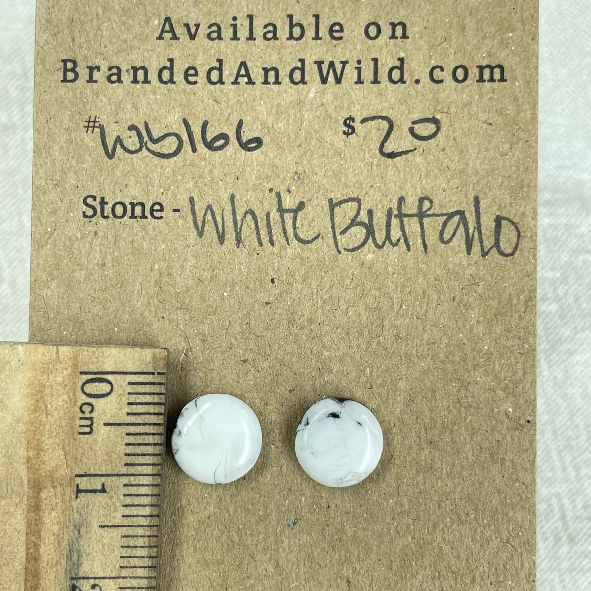 White Buffalo Cabochon - WB166 BA45E6B6-684E-46E1-A7D6-F693C674B3C7 Brandedandwild.com