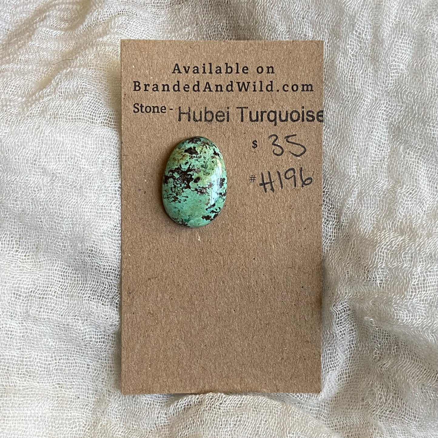 Hubei Turquoise Cabochon - H196 BA616733-1A34-4EF1-BA2A-C276FB7AF14C Brandedandwild.com
