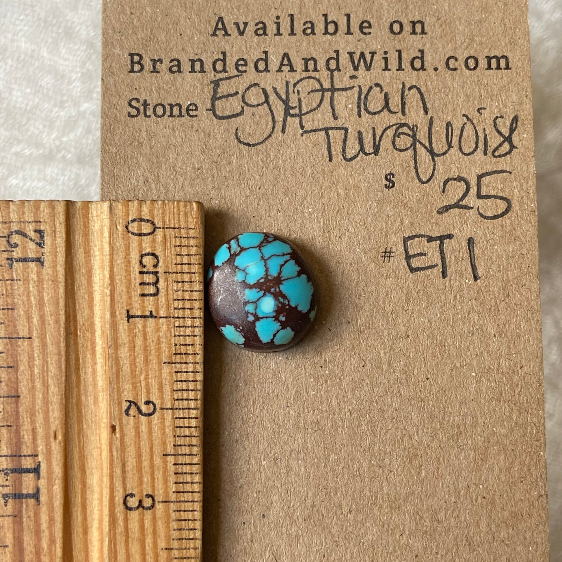 Egyptian Turquoise Cabochon - ET1 BA6C92E1-308B-453E-95A3-0CE1251E38DC Brandedandwild.com