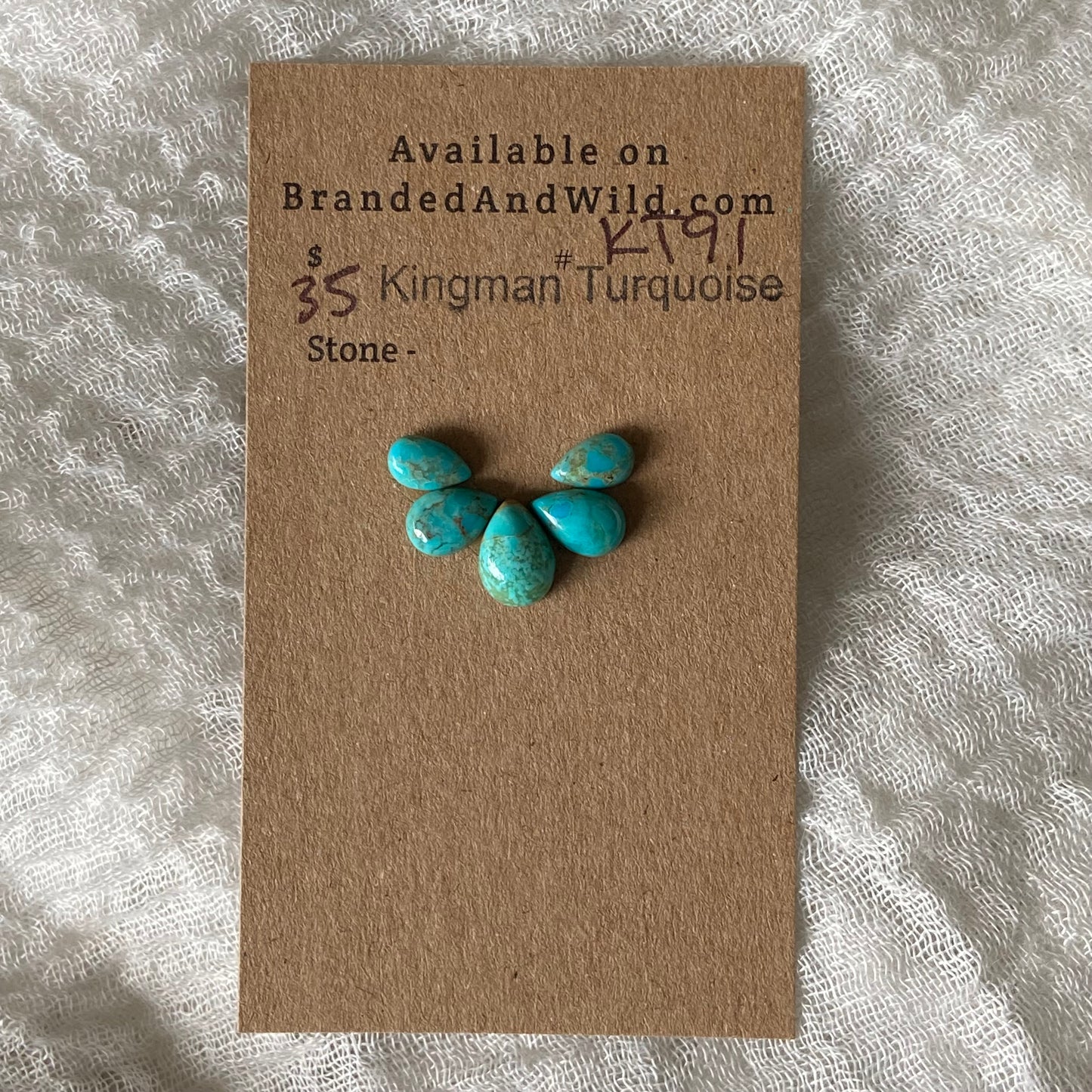 Kingman Turquoise Cabochon - KT91
