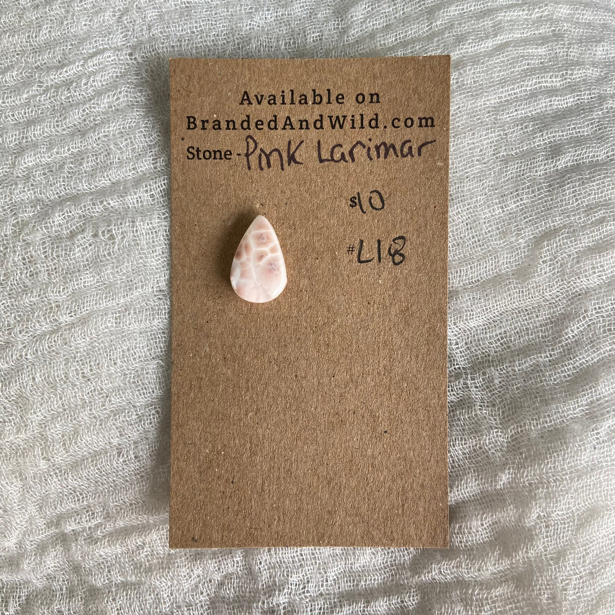 Pink Larimar Cabochon - PL18