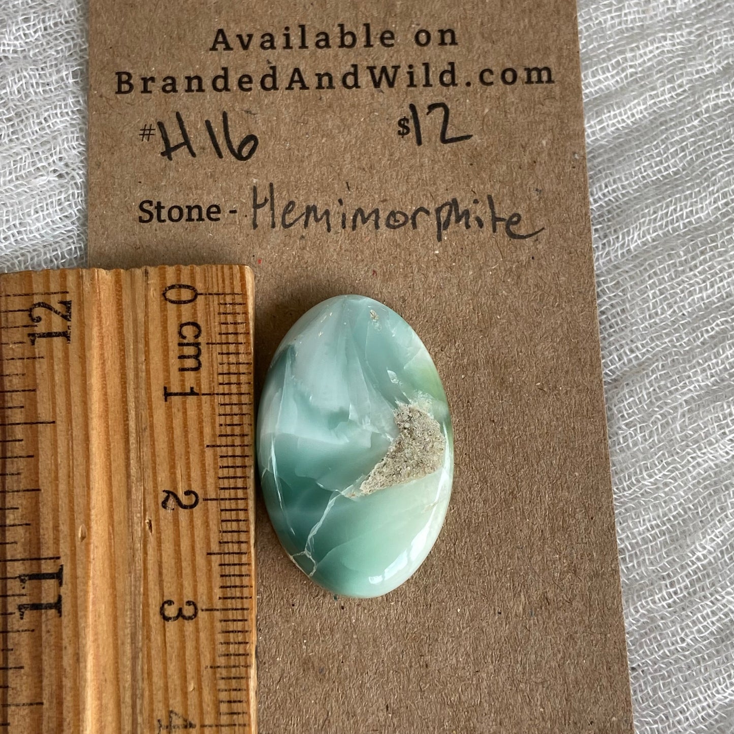 Hemimorite Cabochon - H16