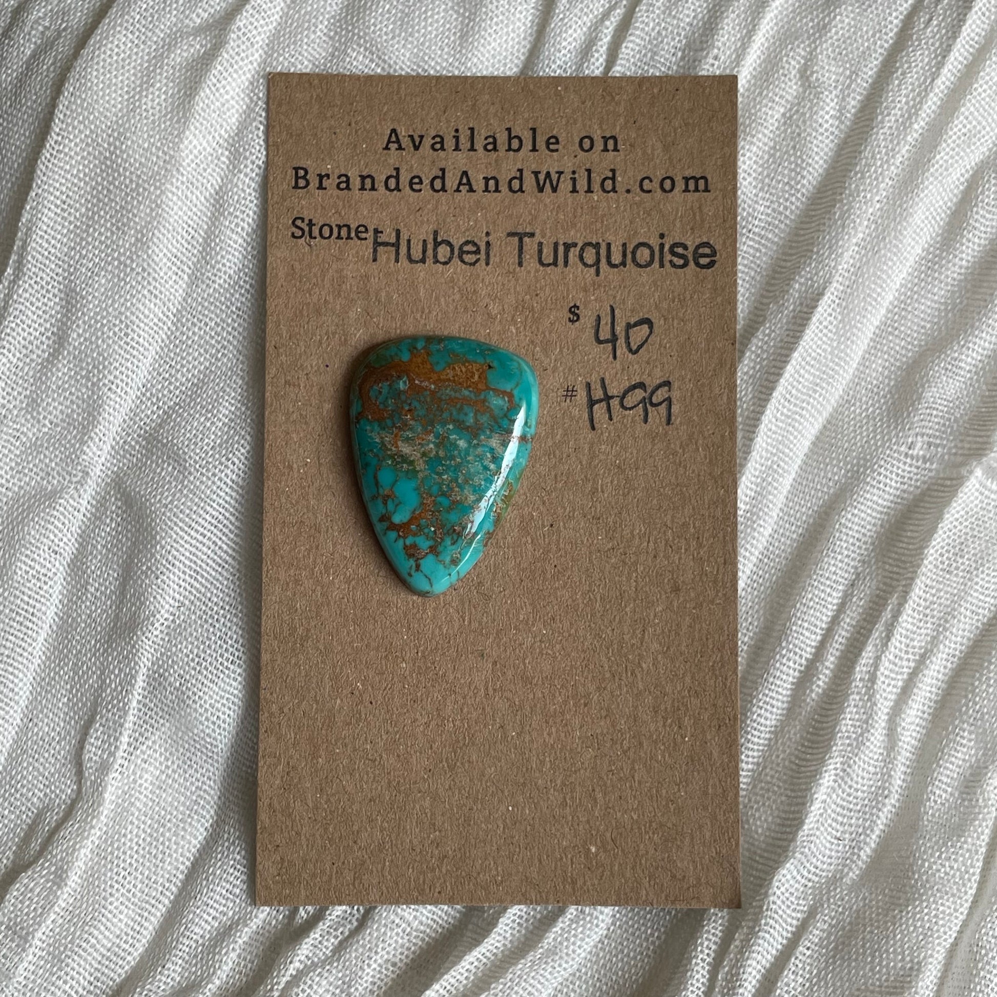 Hubei Turquoise Cabochon - H99 BAF67AE5-71EB-48B4-BD4F-290746784506 Brandedandwild.com