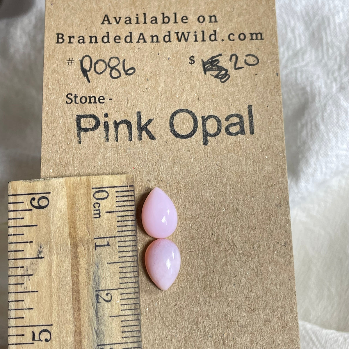 Pink Opal Cabochon - PO86 BAFE8B33-4090-45EB-B418-BA9A0336B924 Brandedandwild.com