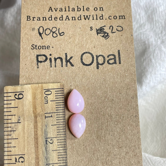 Pink Opal Cabochon - PO86 BAFE8B33-4090-45EB-B418-BA9A0336B924 Brandedandwild.com