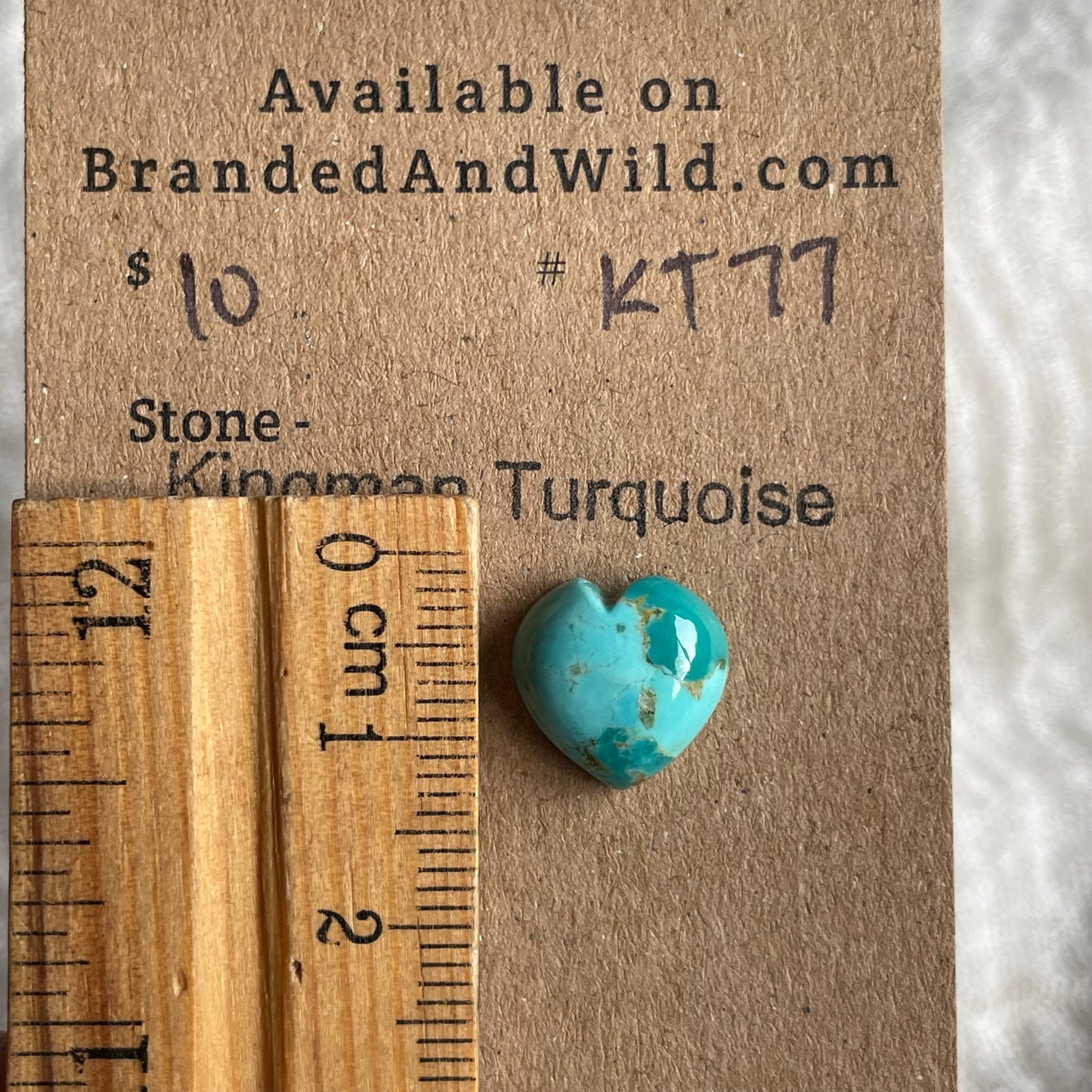 Kingman Turquoise Cabochon - KT77 BB07AB62-2993-4C38-AEE2-C96D3DE88A9F Brandedandwild.com