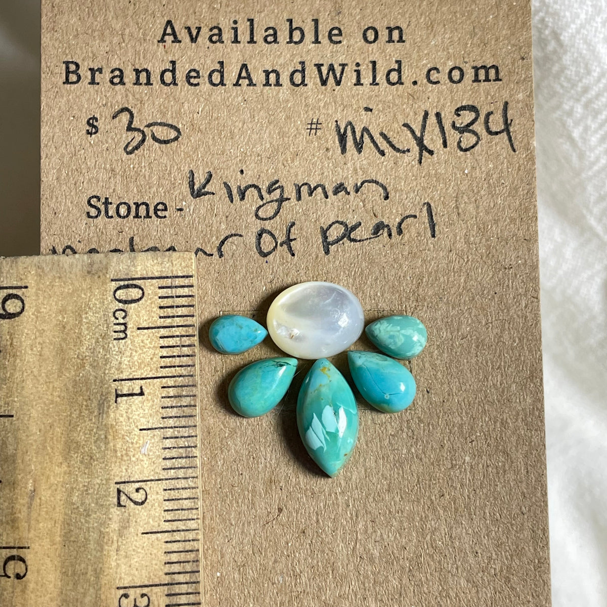 Kingman Turquoise / Mother of Pearl - Mix184
