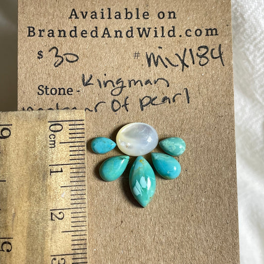 Kingman Turquoise / Mother of Pearl - Mix184 BB23F090-FE2B-4063-BA7C-BB640D261860 Brandedandwild.com