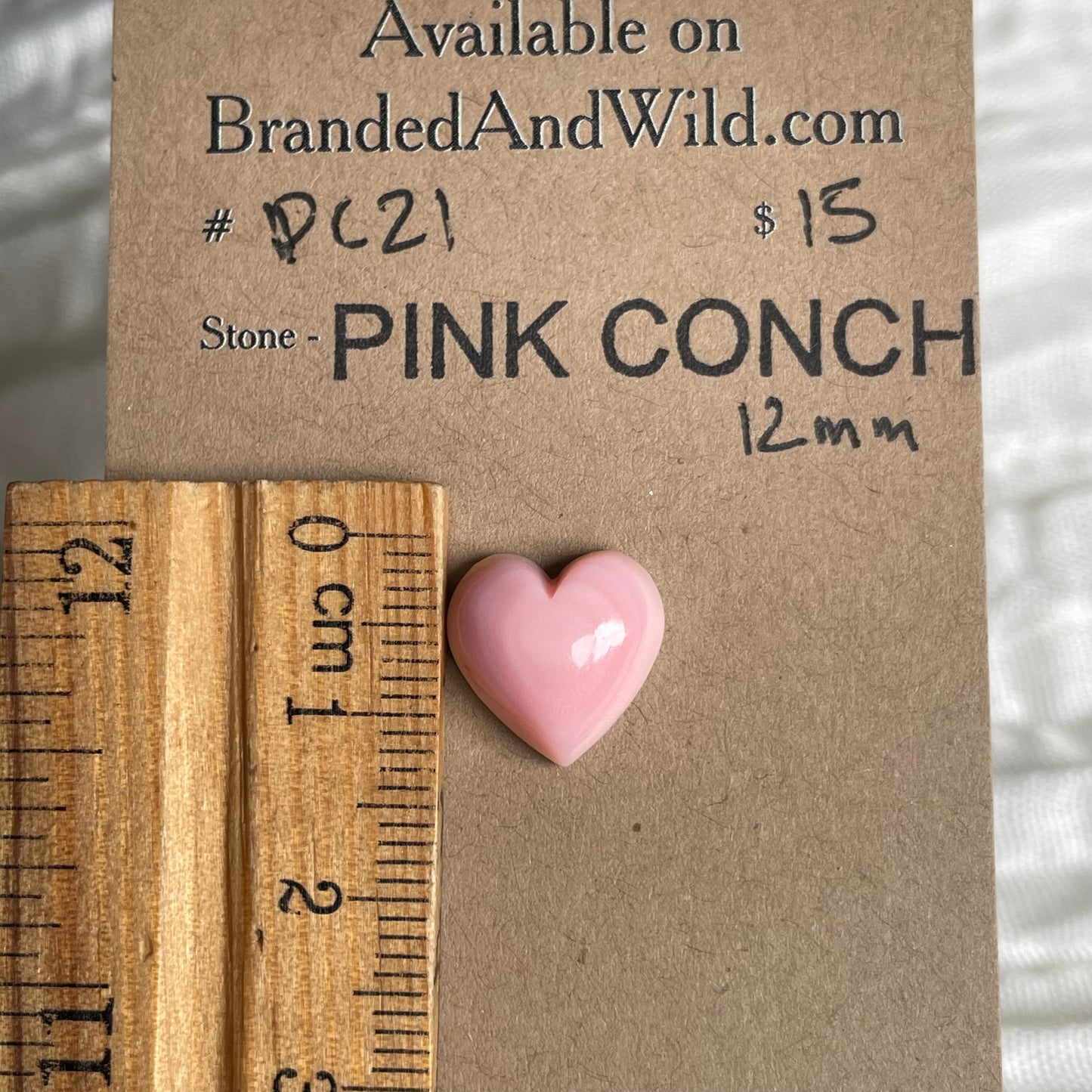 Pink Conch Cabochon - PC21 BB3438E3-9740-4886-AE4B-3CB446A87552 Brandedandwild.com