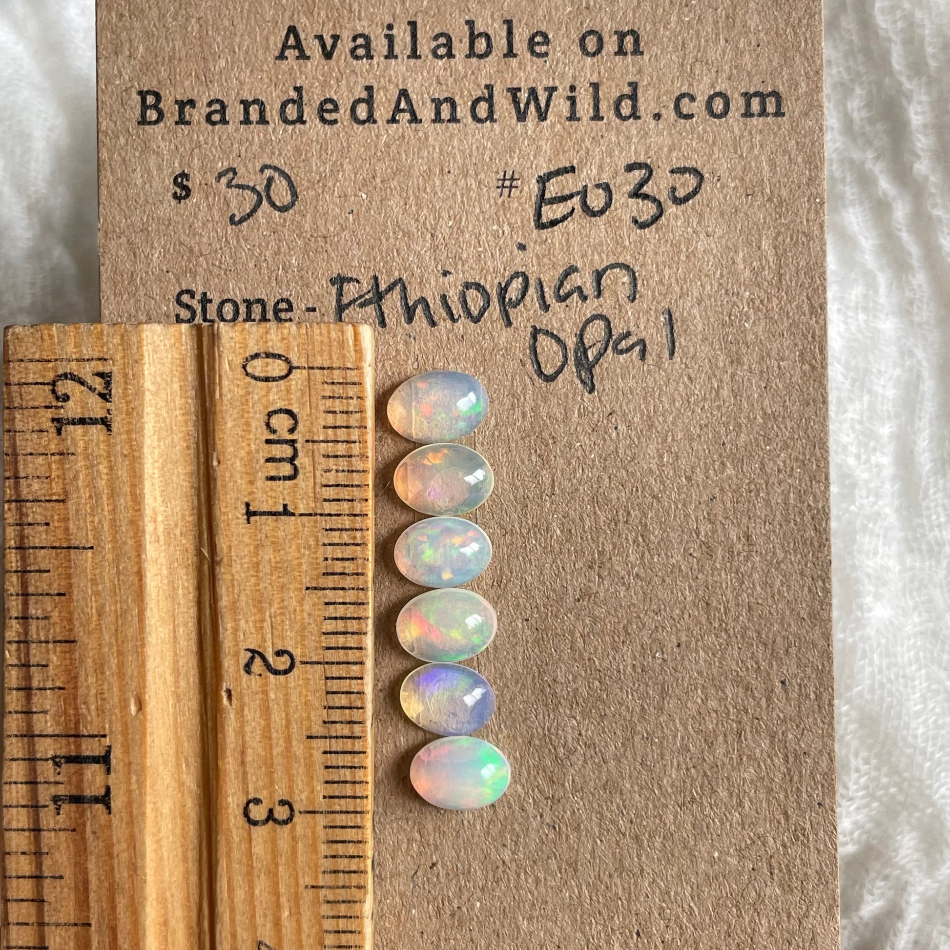 Ethiopian Opal Cabochon - E030 BBA0F089-22B0-4990-9EB8-221D33FF9AF9 Brandedandwild.com