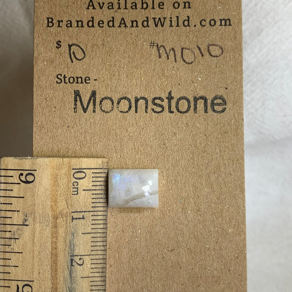 Moonstone Cabochon - MS10 BBBDE2F1-C270-4324-8776-A5257EEF0E14 Brandedandwild.com