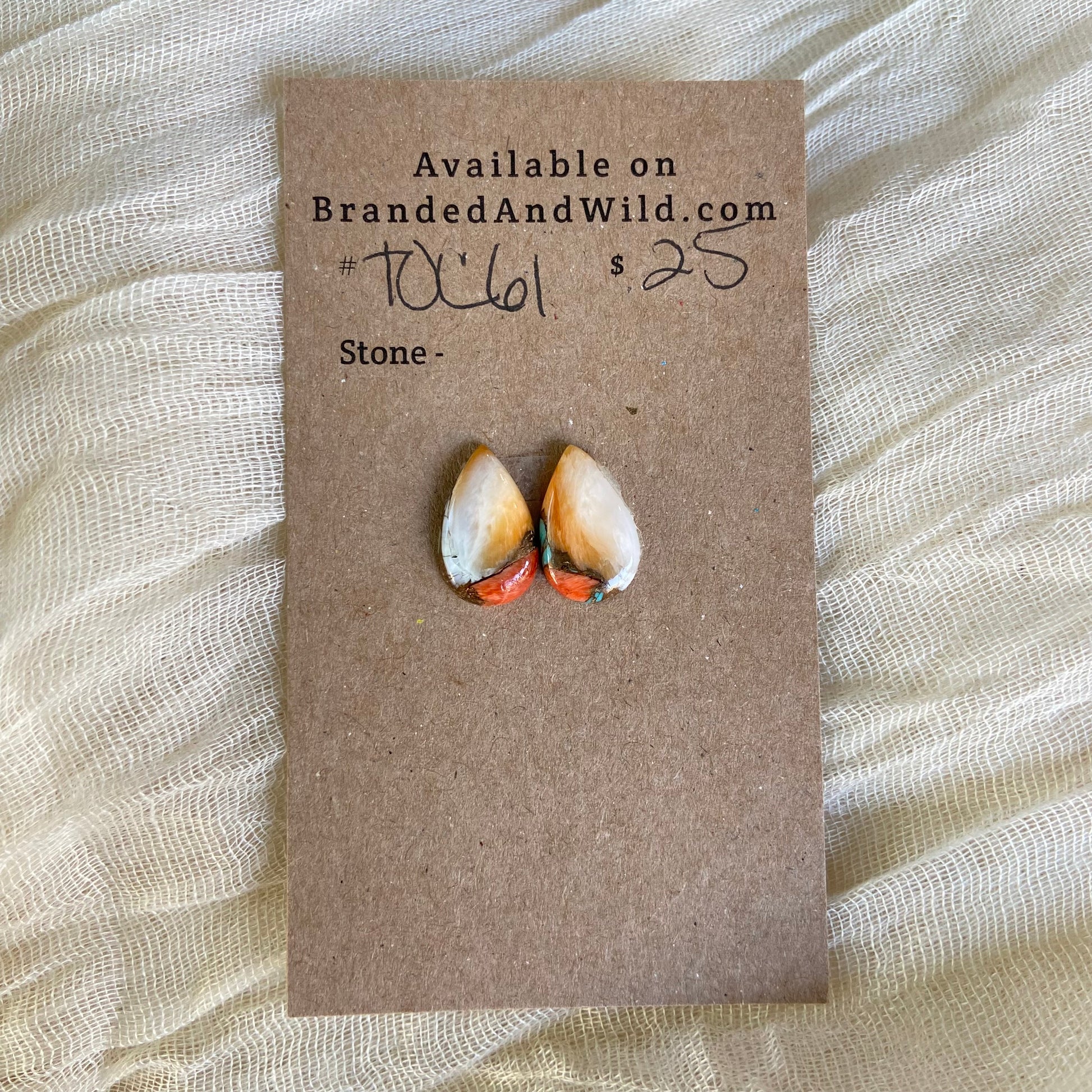 Turquoise, Oyster Shell, Copper Cabochon - TOC61 BBC9ECA9-D8D5-480D-8F91-3C70C5525A91 Brandedandwild.com