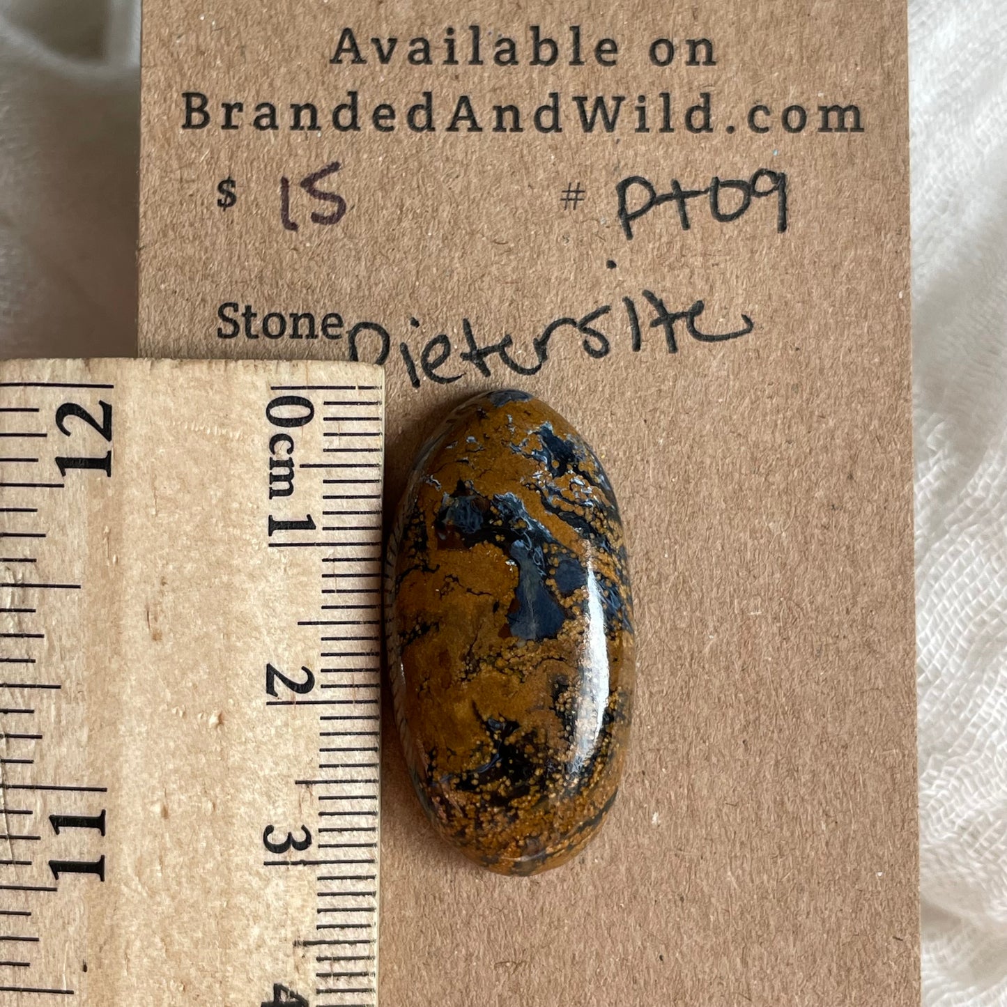 Pietersite Cabochon - PT09 BC222CBF-1806-4DDA-B946-F630C3EFE675 Brandedandwild.com