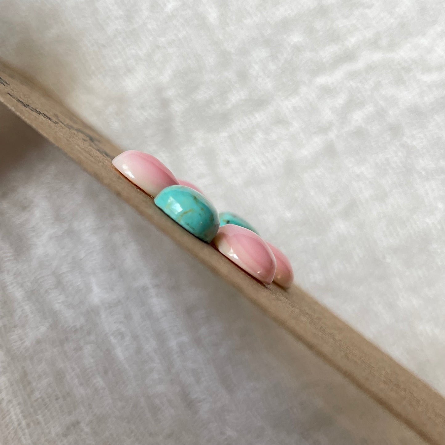 Kingman / Pink Conch Cabochon - Mix139 BC56A3D7-44E1-4D32-BD78-401E5A3E4271 Brandedandwild.com