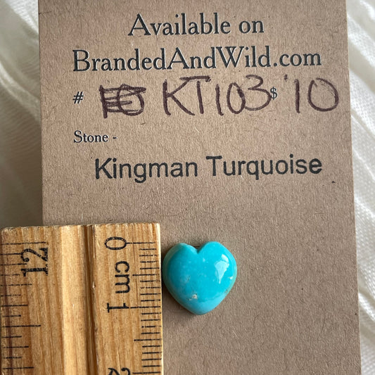 Kingman Turquoise Cabochon - KT103 BC5F1C10-8697-422C-9545-D0EBB07396D3 Brandedandwild.com
