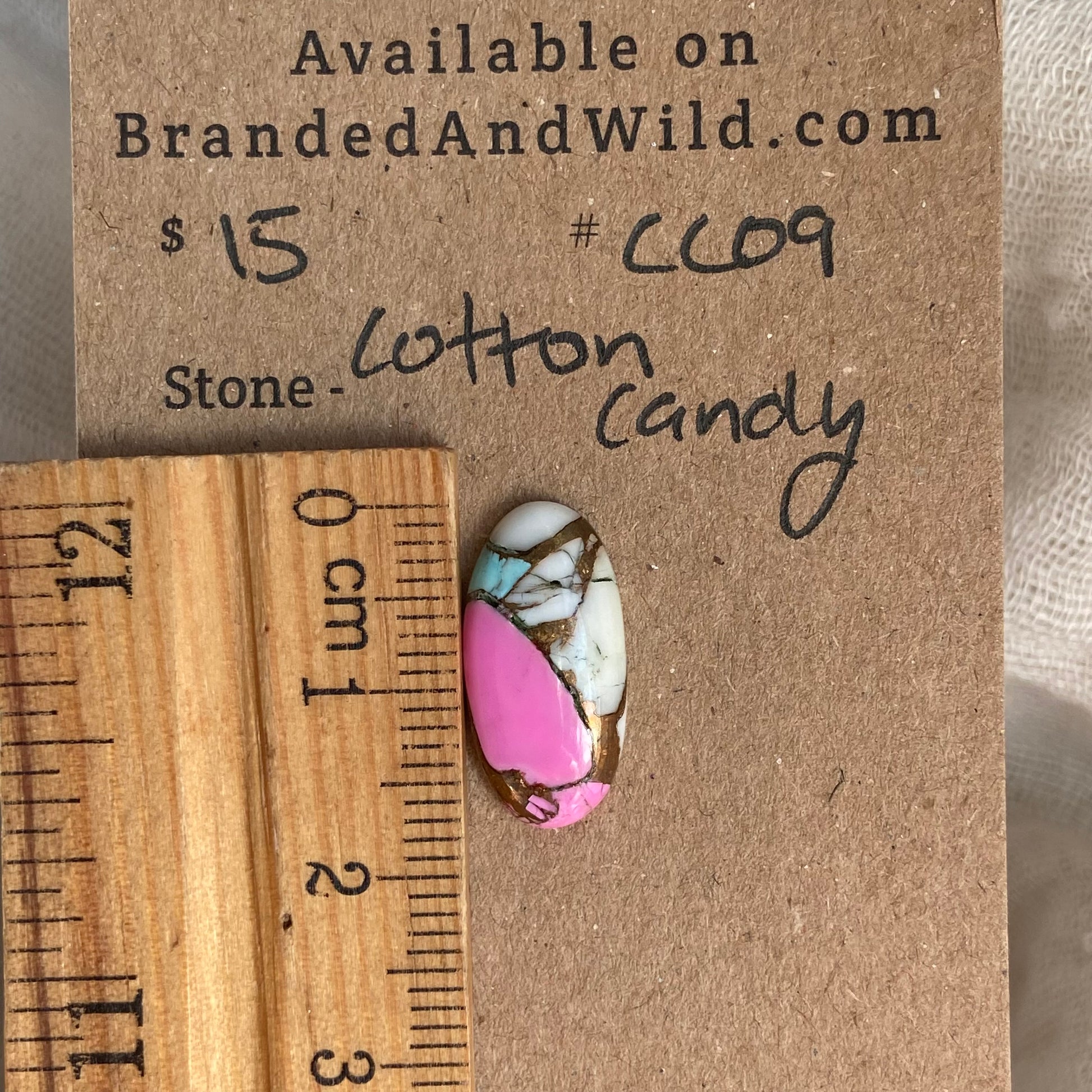 Cotton Candy Cabochon - CC09 BC6EA562-1A5D-4569-B67E-6CF2BF0A99D2 Brandedandwild.com