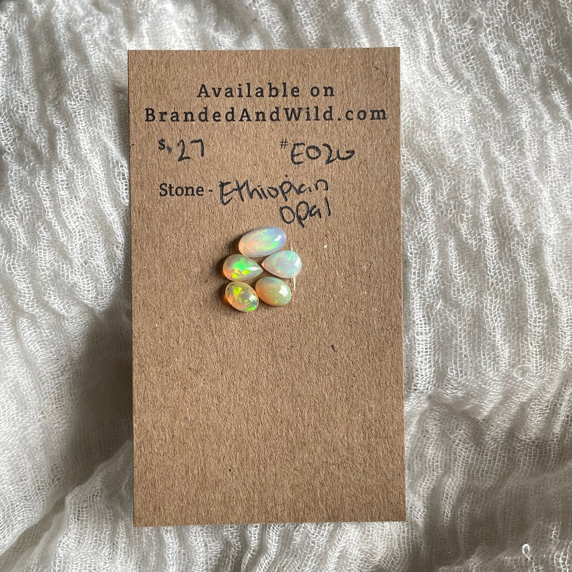 Ethiopian Opal Cabochon - E020 BC7352DF-34A8-48C0-B9F8-DEFD68D9BF5D Brandedandwild.com
