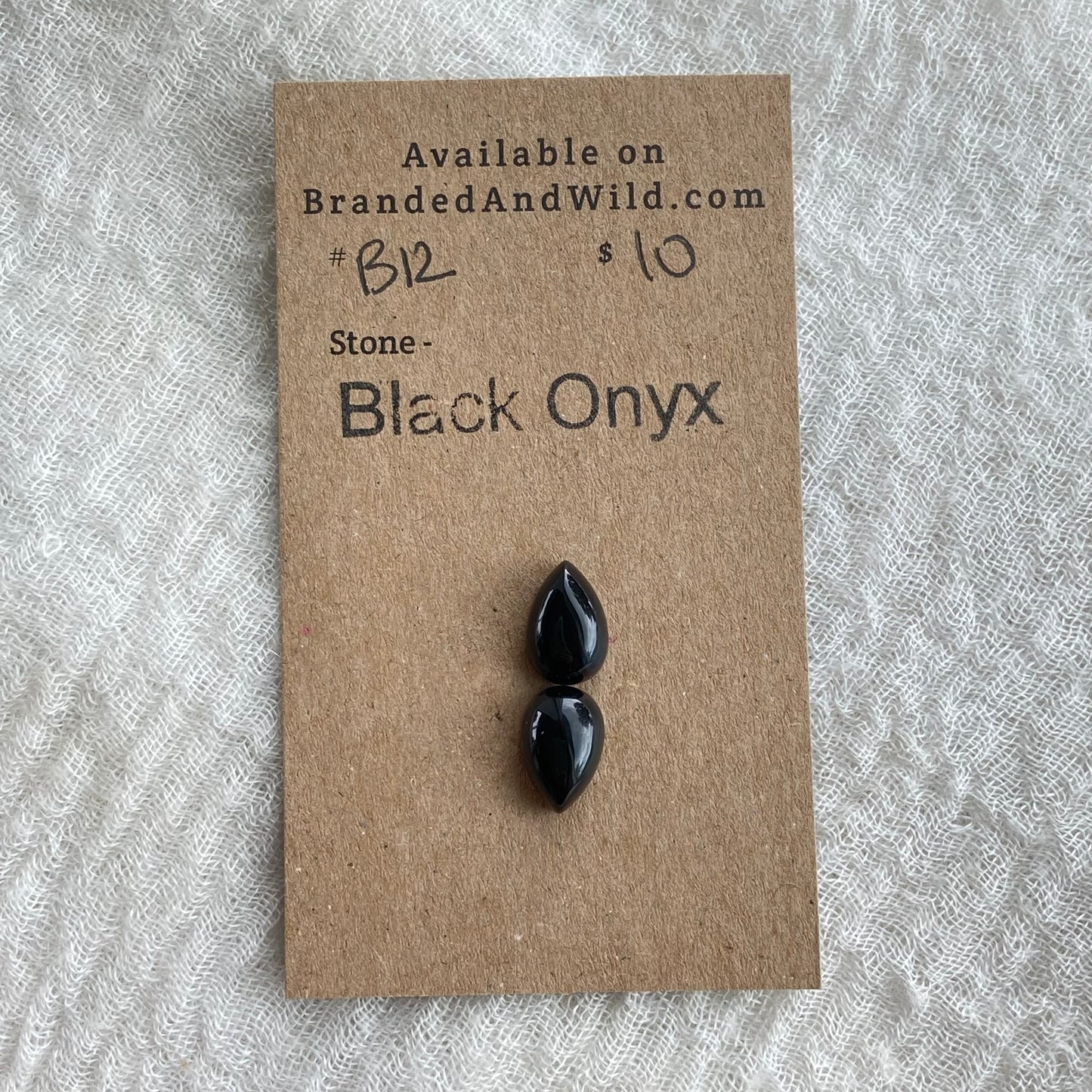 Black Onyx - Cabochon - B12