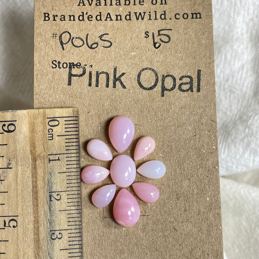 Pink Opal Cabochon - PO65 BC876455-1B3B-447E-9796-91CC44D0C17D Brandedandwild.com
