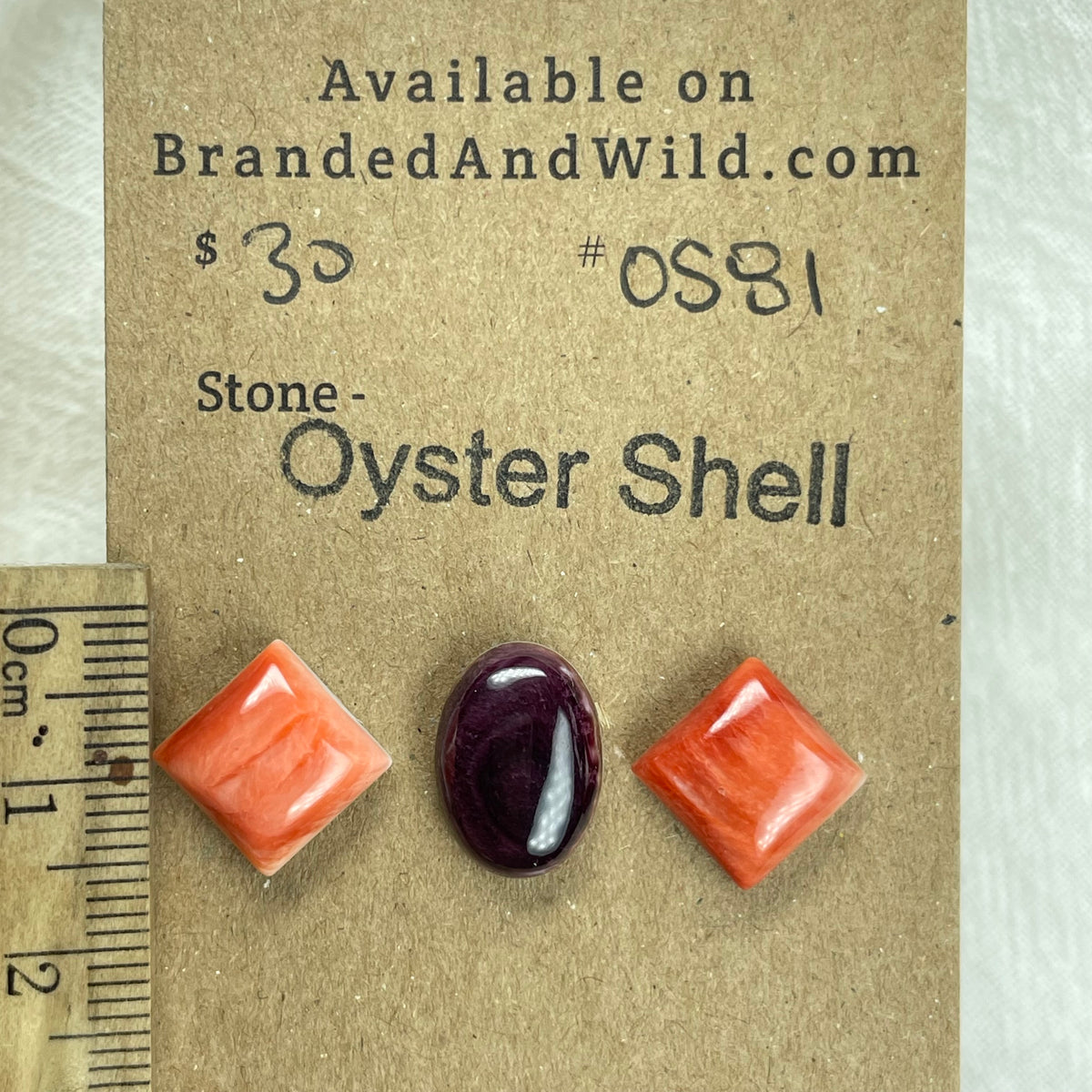 Oyster Shell Cabochon - OS81 BC8BCDDC-2D1F-4546-A14D-51AE6ADFDA56 Brandedandwild.com