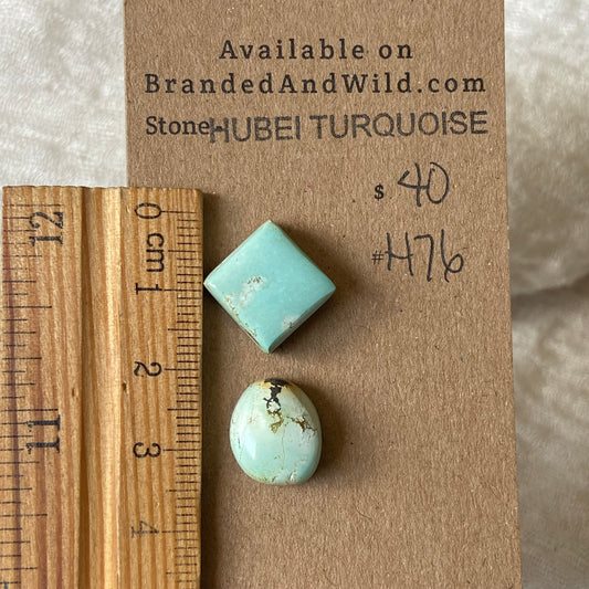 Hubei Turquoise Cabochon - H76 BC91EFA2-00DF-4FC3-9B86-0764D832F065 Brandedandwild.com