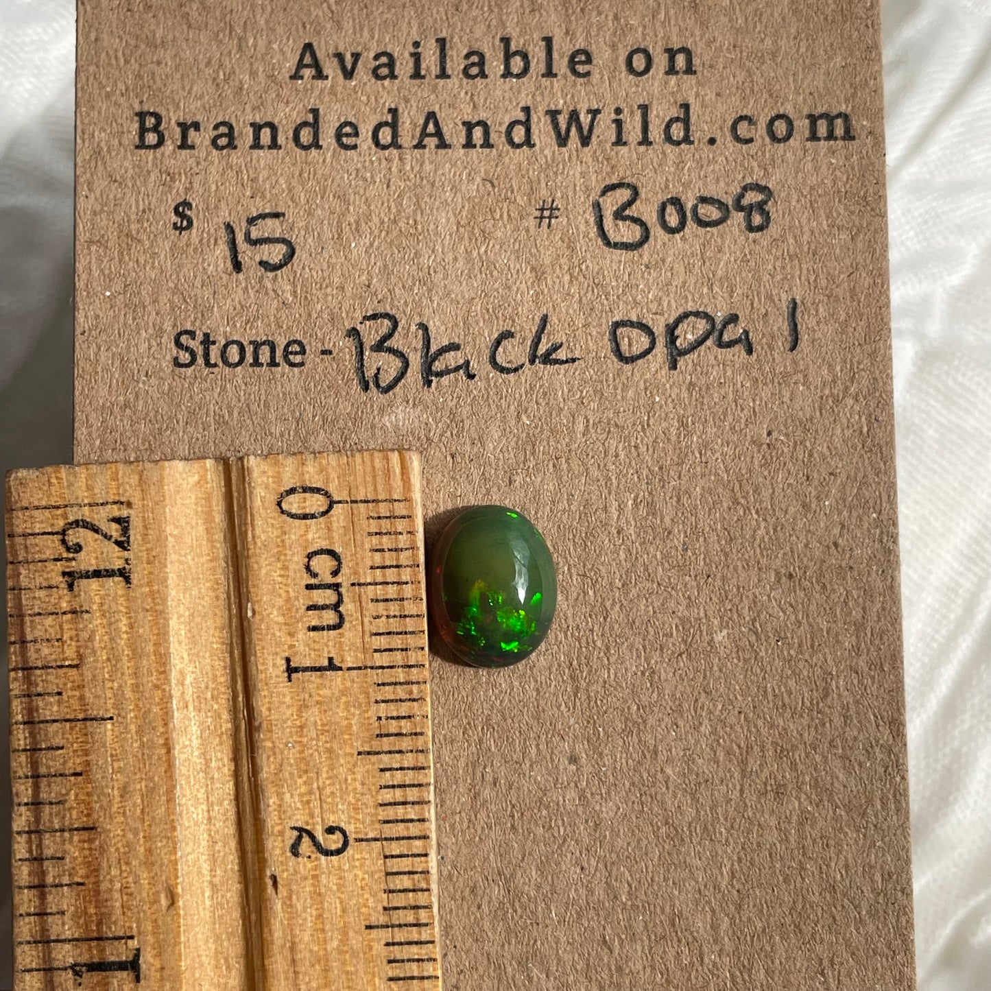 Black Opal - Cabochon - B008 BCA7B0C0-B5B4-4D42-8116-A18D94A9FF78 Brandedandwild.com