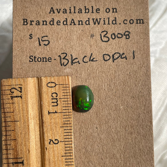 Black Opal - Cabochon - B008 BCA7B0C0-B5B4-4D42-8116-A18D94A9FF78 Brandedandwild.com