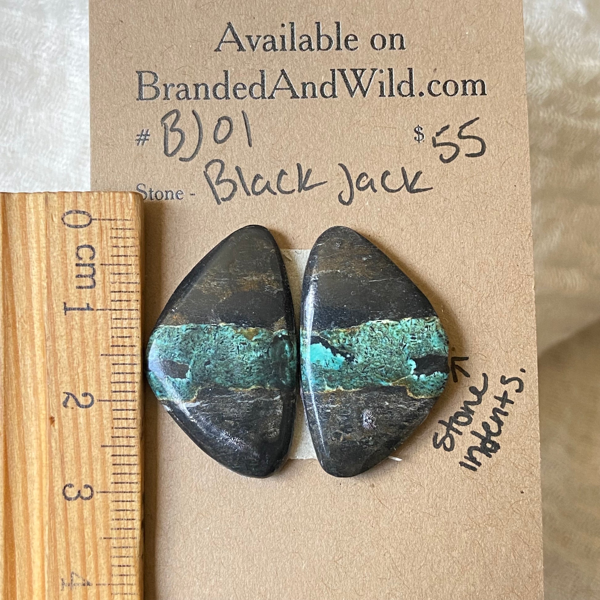 Black Jack Cabochon - BJ01 BCB30A15-2ED4-4AFD-9DC9-6402C9344D22 Brandedandwild.com