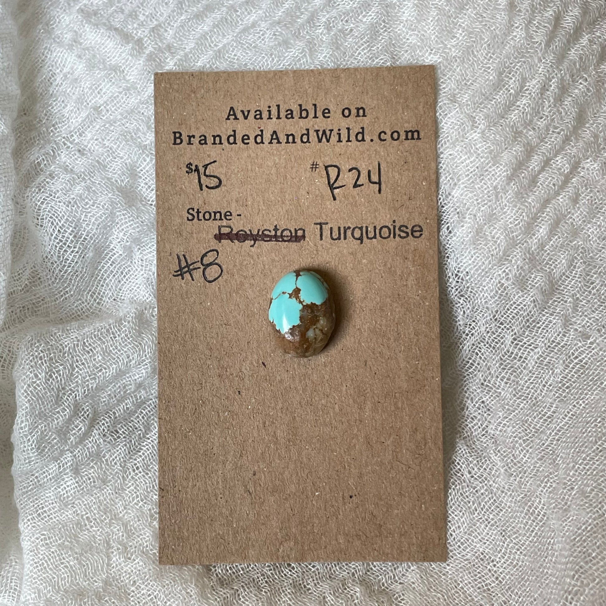 #8 Turquoise Cabochon - R24 BCB90177-6671-4676-B46C-EEDFE3AAC1E1 Brandedandwild.com
