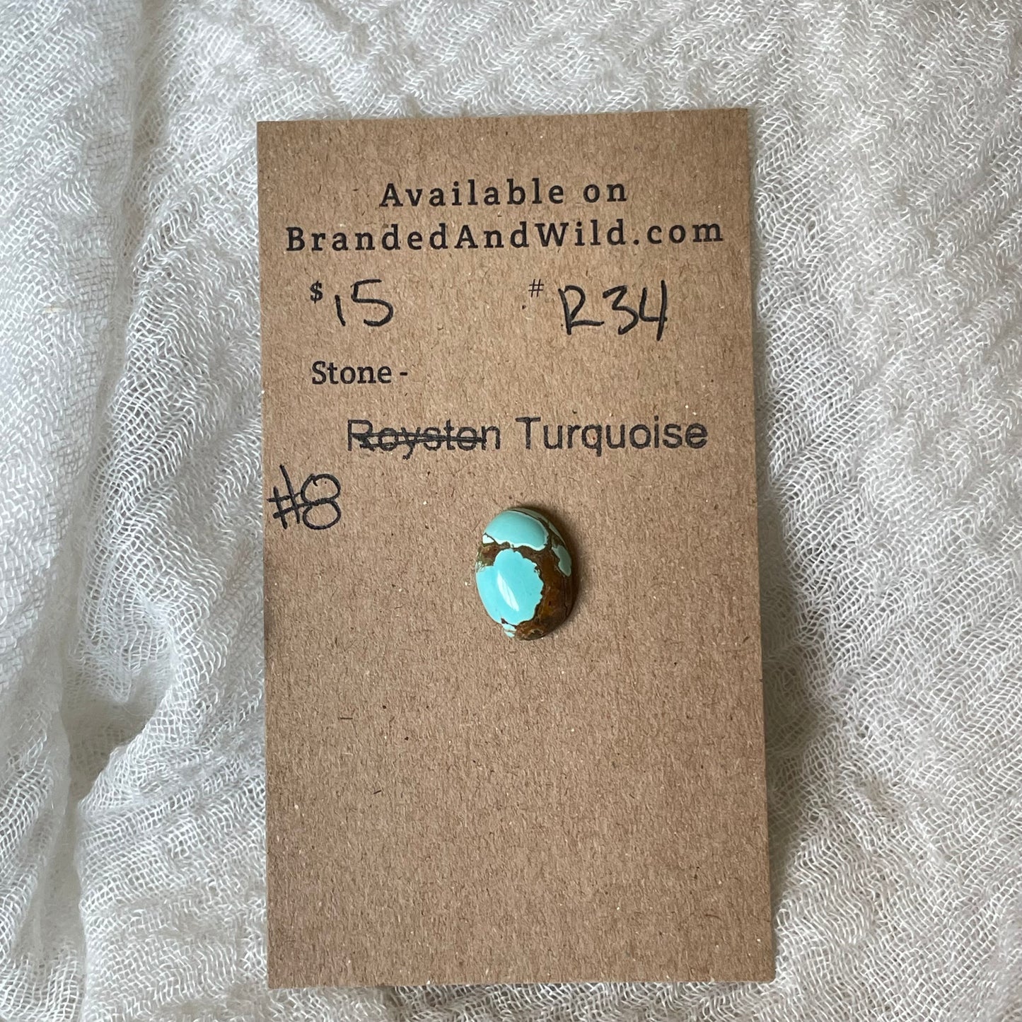#8 Turquoise Cabochon - R34 BCD0FD12-63DB-4757-B269-5EDD68423042 Brandedandwild.com