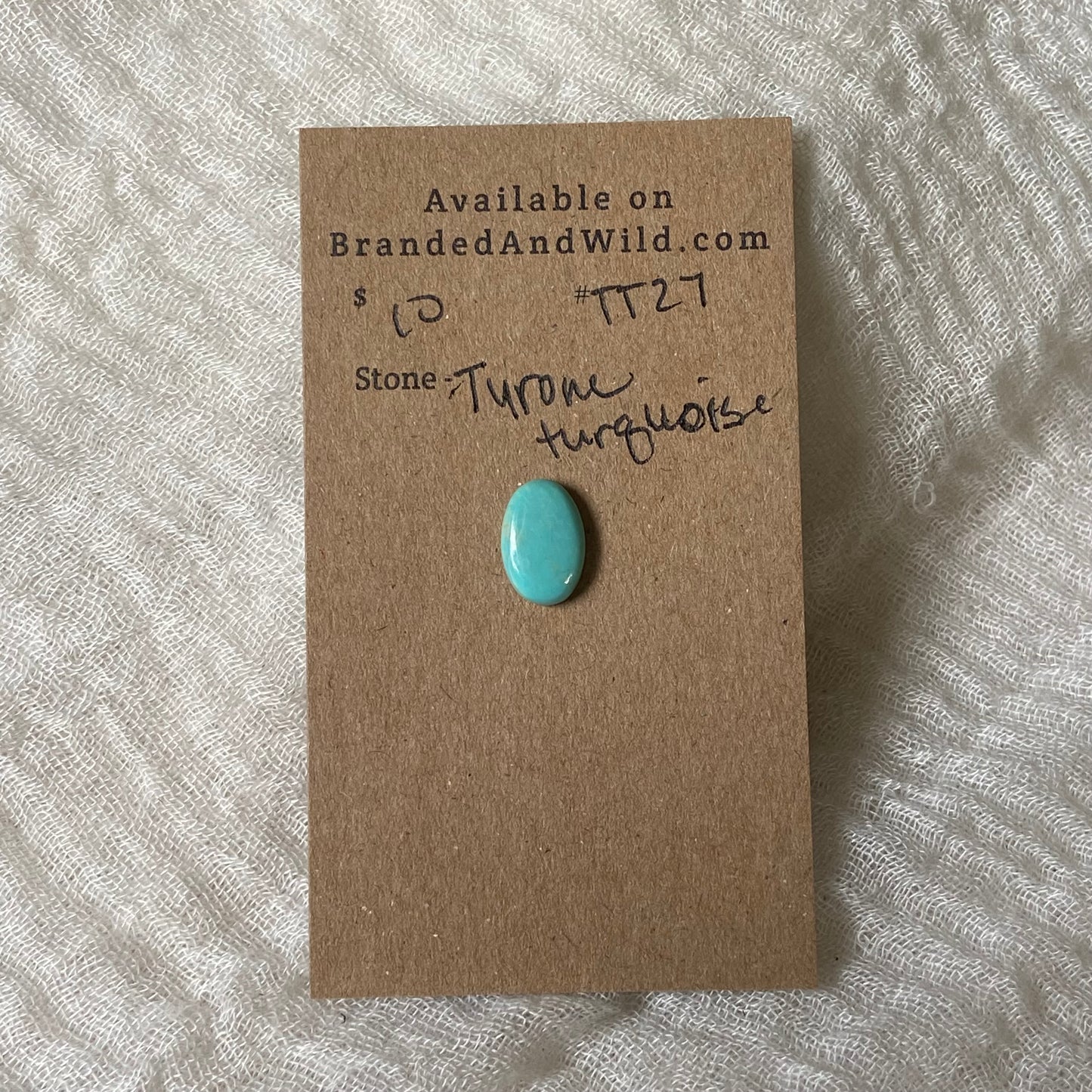 Tyrone Turquoise Cabochon - TT27 BCDE3F18-B1B3-4918-B17A-EAAC2A4B6C80 Brandedandwild.com