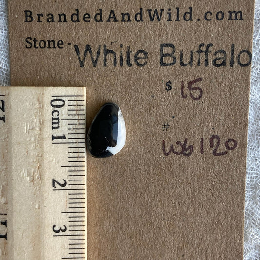 White Buffalo Cabochon - WB120