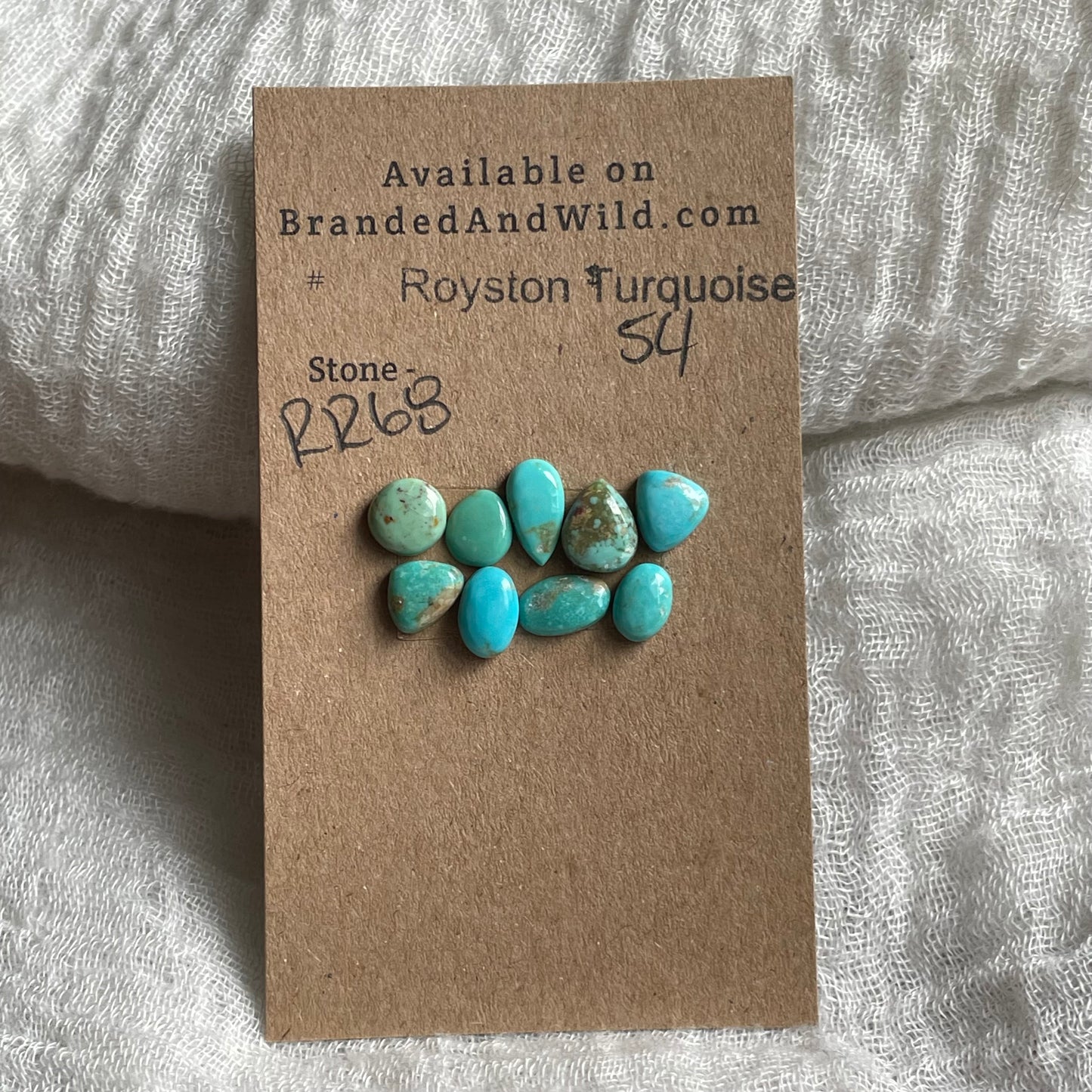 Royston Turquoise Cabochon - RR68 BCE9C8A9-3016-4C55-8573-3E58B57B33FF Brandedandwild.com