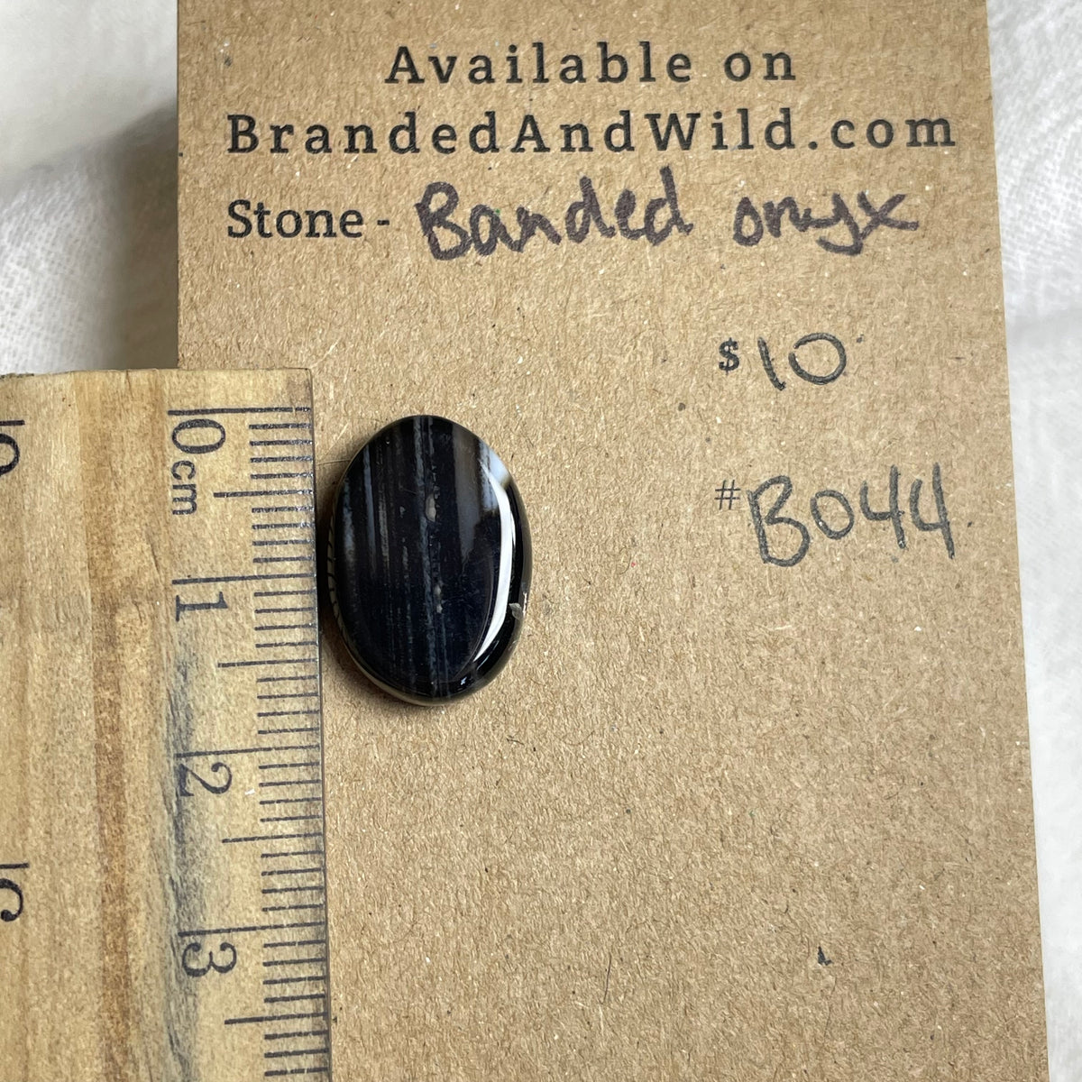 Black Onyx - Cabochon - B044 BD2DA8BD-A146-438B-A2D3-C93C71C06AF9 Brandedandwild.com