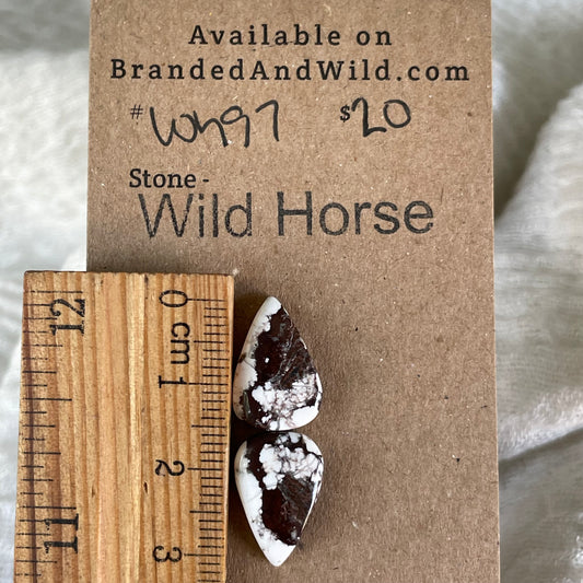 Wild Horse Cabochon - WH97 BD2E5DEE-9C8E-406A-A381-BC097D5CA038 Brandedandwild.com