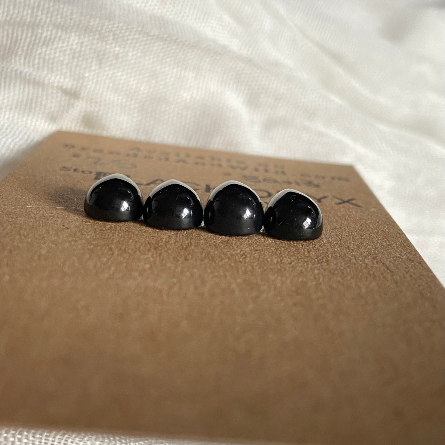 Black Onyx - Cabochon - B018 BD394E5B-1A1B-4321-8E9A-95B6E573DC26 Brandedandwild.com